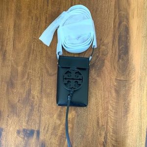 Tory Burch Miller Phone Crossbody Black NEW